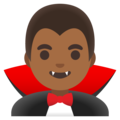 Man Vampire Emoji Google