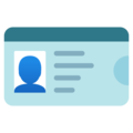 Identification Card Emoji Google