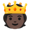 Person With Crown Emoji Google