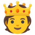 Person With Crown Emoji Google