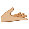 Palm Up Hand Emoji Google