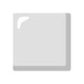 White Medium Square Emoji Google
