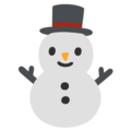 Snowman Without Snow Emoji Google