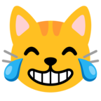 Cat With Tears Of Joy Emoji Google