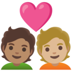 Couple With Heart Emoji Google