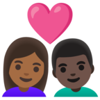Couple With Heart Woman Man Emoji Google