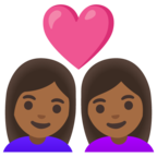 Couple With Heart Woman Woman Emoji Google