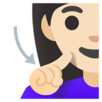 Deaf Woman Emoji Google