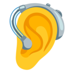 Ear With Hearing Aid Emoji Google