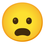 Frowning Face With Open Mouth Emoji Google