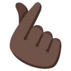 Hand With Index Finger And Thumb Crossed Emoji Google