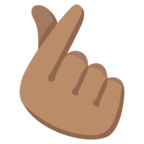 Hand With Index Finger And Thumb Crossed Emoji Google