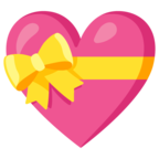 Heart With Ribbon Emoji Google