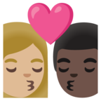 Kiss Woman Man Emoji Google