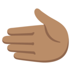 Leftwards Hand Emoji Google