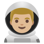 Man Astronaut Emoji Google