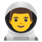 Man Astronaut Emoji Google