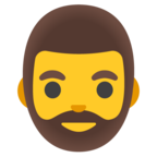 Man Beard Emoji Google