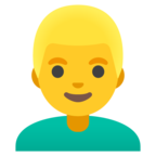Man Blond Hair Emoji Google