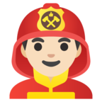 Man Firefighter Emoji Google