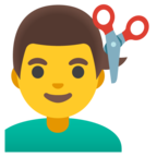 Man Getting Haircut Emoji Google