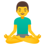 Man In Lotus Position Emoji Google
