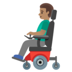Man In Motorized Wheelchair Emoji Google