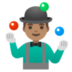 Man Juggling Emoji Google