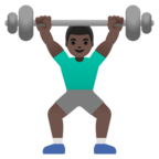 Man Lifting Weights Emoji Google