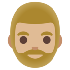 Man Beard Emoji Google
