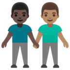 Men Holding Hands Emoji Google
