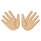 Open Hands Emoji Google