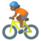 Person Biking Emoji Google