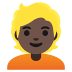 Person Blond Hair Emoji Google