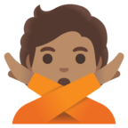 Person Gesturing No Emoji Google