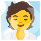 Person In Steamy Room Emoji Google