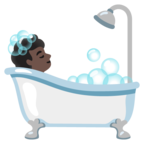 Person Taking Bath Emoji Google