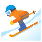 Skier Emoji Google