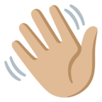 Waving Hand Emoji Google