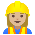 Woman Construction Worker Emoji Google