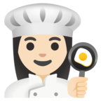 Woman Cook Emoji Google