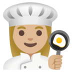 Woman Cook Emoji Google