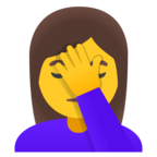 Woman Facepalming Emoji Google