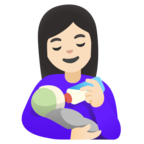 Woman Feeding Baby Emoji Google