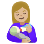 Woman Feeding Baby Emoji Google