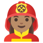 Woman Firefighter Emoji Google