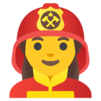 Woman Firefighter Emoji Google