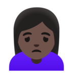 Woman Frowning Emoji Google