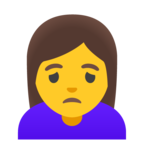 Woman Frowning Emoji Google