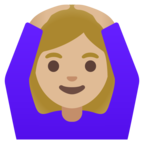 Woman Gesturing Ok Emoji Google